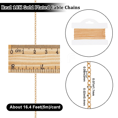 Brass Cable Chains CHC-BBC0001-11-1