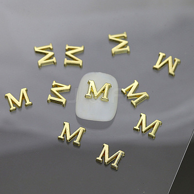 Alloy 26 Letter Shapes Nail Art Decoration MRMJ-WH0114-001-13-1