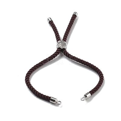 Twisted Nylon Cord Silder Bracelets DIY-B066-03P-04-1