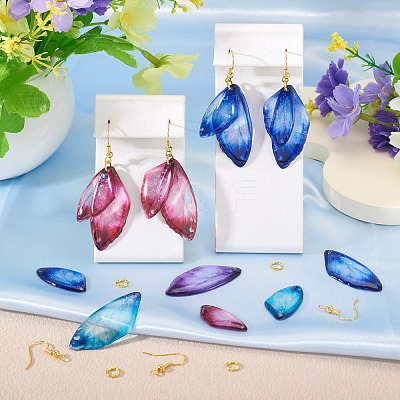 DIY Butterfly Wings Dangle Earring Making Sets DIY-TA0013-28-1
