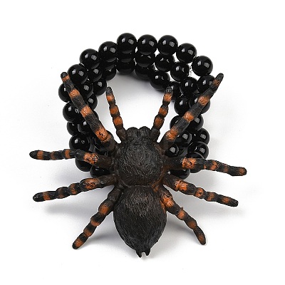 Halloween Plastic & Acrylic Charm Multi-strand Bracelets BJEW-H632-01-1