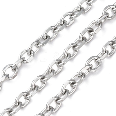 Oval Oxidation Aluminum Cable Chains CHA-K003-05P-1