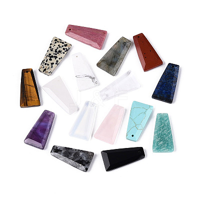 Natural & Synthetic Mixed Stone Pendants G-Q601-10-1