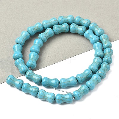 Dyed Synthetic Turquoise Beads Strands G-B147-A02-1