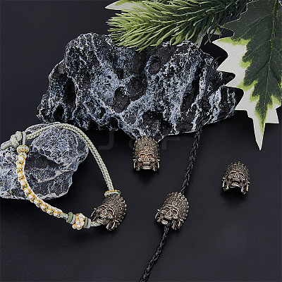 4Pcs Tibetan Style Alloy European Beads TIBEB-FH0001-40AS-1