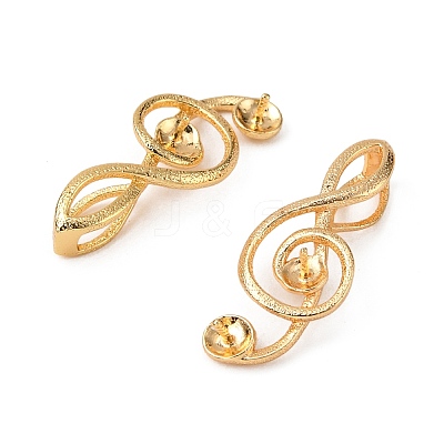 Brass Screw Eye Peg Bails Pendants KK-T062-108G-NF-1