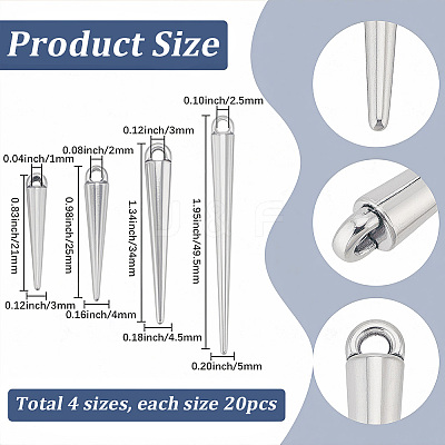 80Pcs 4 Styles Alloy Pendants FIND-SC0023-57-1