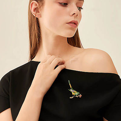 Magpie Bird Enamel Pins JEWB-TADJ0001-04B-1