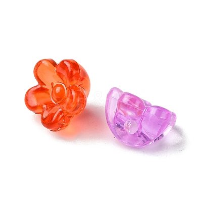 100Pcs 4 Styles Transparent Acrylic Beads TACR-FS0001-45-1