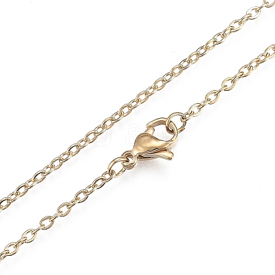 PVD Vacuum Plating 201 Stainless Steel Pendant Necklaces LS-NJEW-H208-01G-1