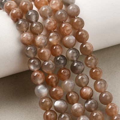 Natural Grey Moonstone Beads Strands G-F632-24-02-01-1