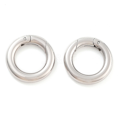 Non-Tarnish 316 Stainless Steel Spring Gate Rings STAS-M296-01P-C-01-1