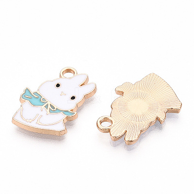 Alloy Enamel Pendants PALLOY-N170-035C-NR-1