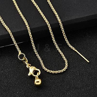 1.5MM Brass Box Chain Adjustable Slider Necklaces X-NJEW-M108-07G-1