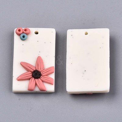 Handmade Polymer Clay Pendants CLAY-N010-014-1