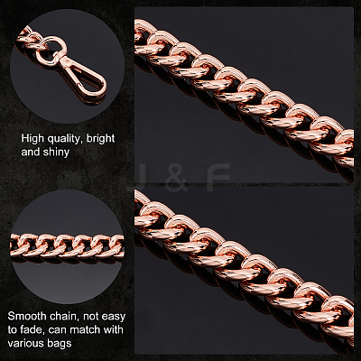 1Pc Aluminum Curb Chain Bag Straps FIND-PH0006-17-1