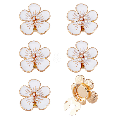 6Pcs Alloy Enamel Cufflinks DIY-FH0009-79A-1