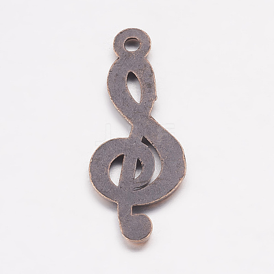 Treble Clef Pendants LS-TIBEP-R315-R-FF-1