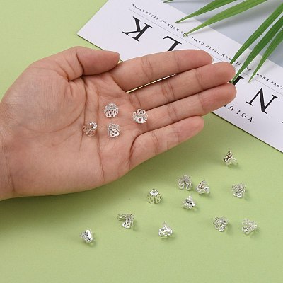 Multi-Petal Filigree Iron Bead Caps E114-S-1