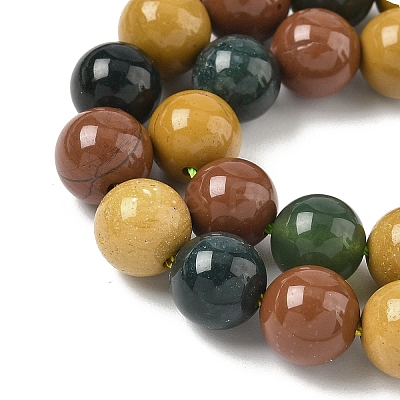 Natural Mixed Gemstone Beads Strands G-P574-A01-8mm-1