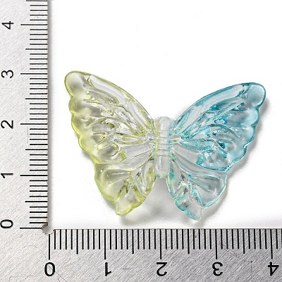 Two Tone Transparent Acrylic Beads X-OACR-E041-06D-1