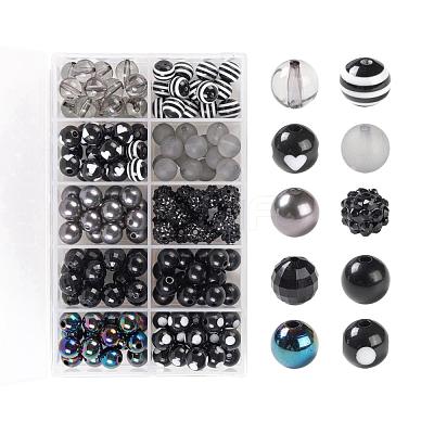 160Pcs 10 Style Opaque & Transparent SACR-LS0001-02A-1