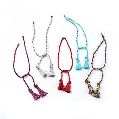 Polyester DIY Braided Bracelet Making MAK-K018-A-1