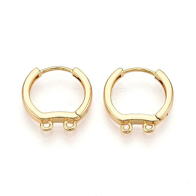 Brass Hoop Earring Finding KK-N261-60G-1