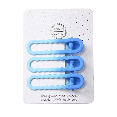 Spray Painted Iron Alligator Hair Clips for Girls PHAR-A011-01A-1