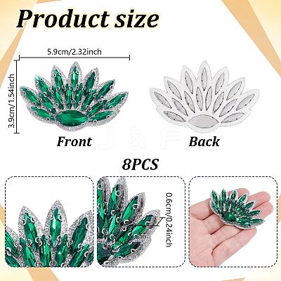 Glass Clothing Patches PATC-WH0028-025D-1