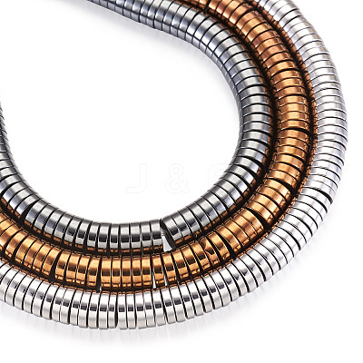 3 Strands 3 Colors Electroplate Non-magnetic Synthetic Hematite Beads Strands G-TA0001-30-1