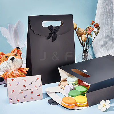 Rectangle Paper Gift Bags CARB-WH0017-14B-05-1