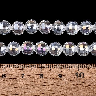 Transparent Glass Beads Strands GLAA-Q107-02A-01-1