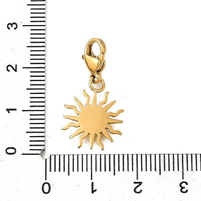 Sun 304 Stainless Steel Pendant Decorations STAS-R159-63G-1