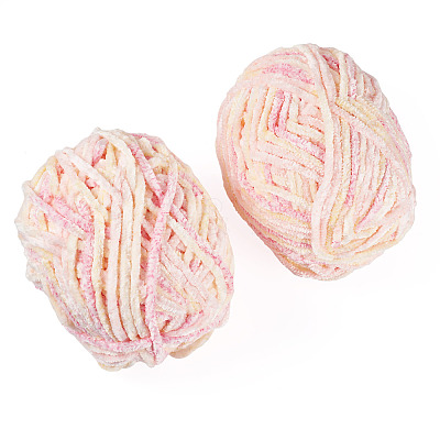 2 Skeins Polyester Yarn for Knitting & Crochet OCOR-TA0003-09A-1