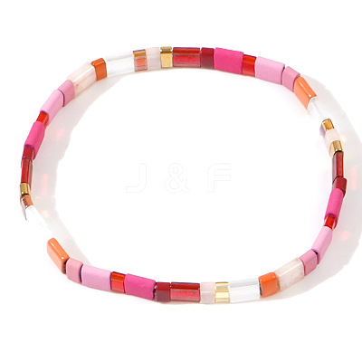 Bohemian Style Glass Seed Beaded Stretch Bracelets for Women Men ZJ1483-6-1