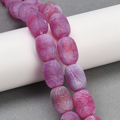 Natural Weathered Agate Beads Strands G-NH0047-B05-02-1