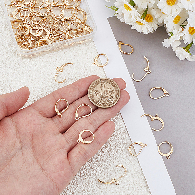 AHADEMAKER 90pc 3 Style 304 Stainless Steel Leverback Earring Findings FIND-GA0006-96G-1