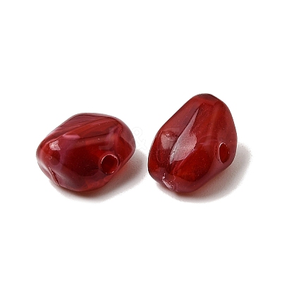 Opaque Acrylic Imitation Gemstone Beads OACR-G061-04G-1