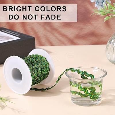 1Pc Sparkle Wavy Polyester Ribbons OCOR-GF0003-01E-1