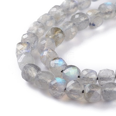 Natural Labradorite Beads Strands G-A026-B03-4mm-1