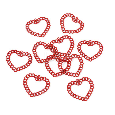 10Pcs Spray Painted Alloy Pendants FIND-TA0010-47A-1