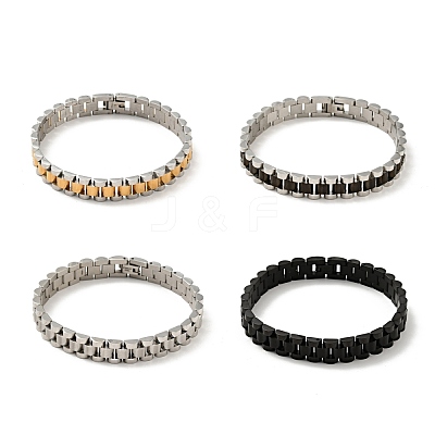 304 Stainless Steel Thick Link Chain Bracelet BJEW-G649-10-1
