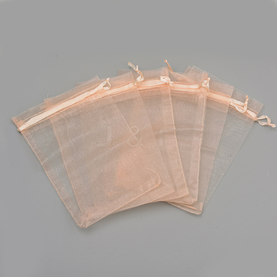 Organza Gift Bags with Drawstring OP-R016-13x18cm-23-1