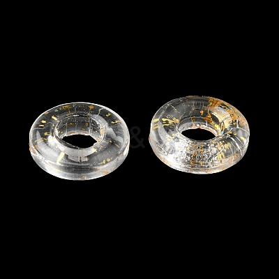 Transparent Glass European Beads GLAA-D009-01H-1