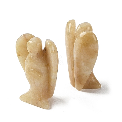 Natural Yellow Jade Carved Angle Figurines GG-CBA9C2C-A19-1