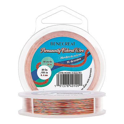 Round Craft Copper Wire CWIR-BC0001-0.4mm-RG-1