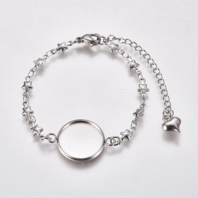 Tarnish Resistant 304 Stainless Steel Bracelet Making STAS-L248-008P-1