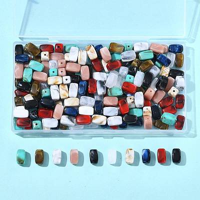 180Pcs 9 Colors Acrylic Beads OACR-FS0002-55-1