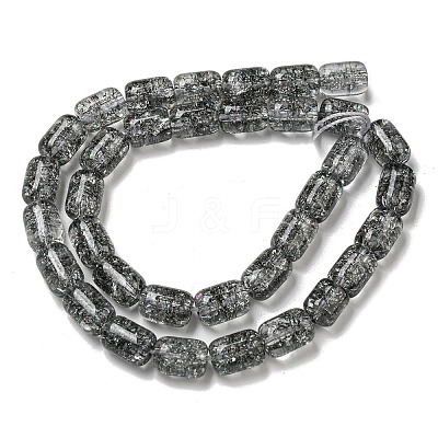 Transparent Crackle Glass Beads Strands X-GLAA-NH0001-04D-1